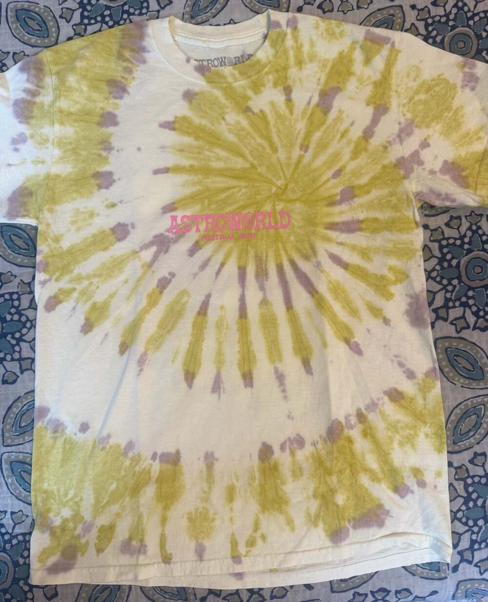 Travis Scott Astroworld Festival Run Alabama Tie Dye T-Shirt